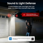 aosu D1 Classic Wireless Security Camera System - 4-Cam Kit, Solar Powered, Outdoor