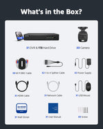 ANNKE 3K Lite Wired Security Camera System - 8x 2MP Cameras, 1TB HDD, Outdoor