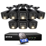 ANNKE 3K Lite Wired Security Camera System - 8x 2MP Cameras, 1TB HDD, Outdoor