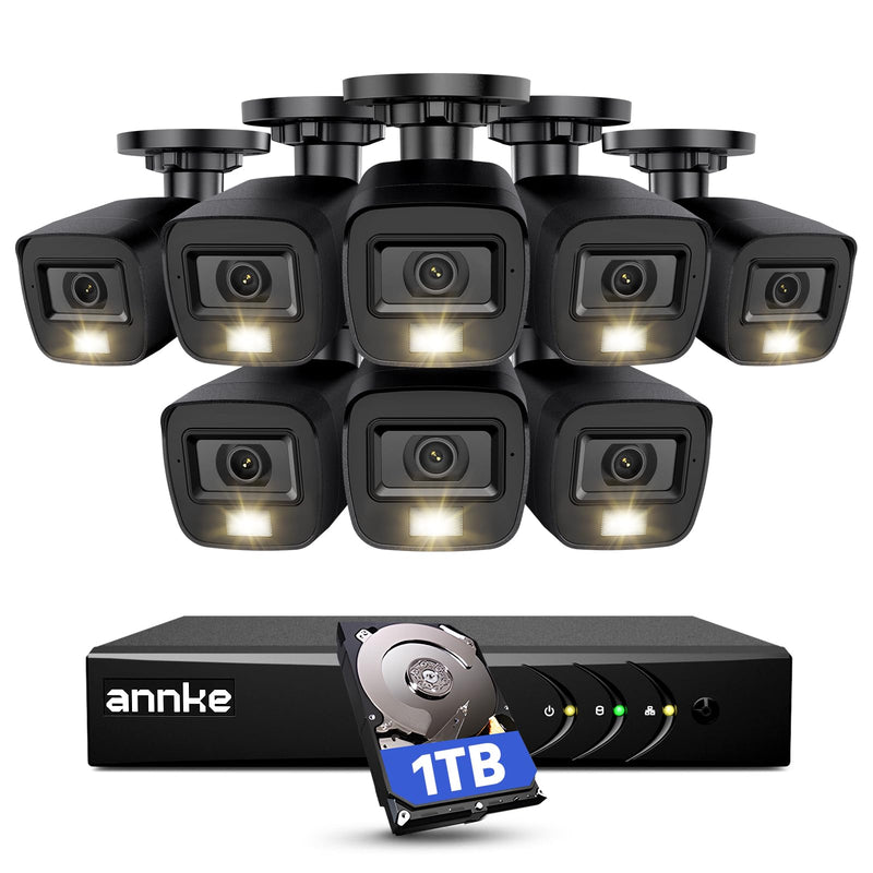 ANNKE 3K Lite Wired Security Camera System - 8x 2MP Cameras, 1TB HDD, Outdoor