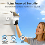 aosu D1 Classic Wireless Security Camera System - 4-Cam Kit, Solar Powered, Outdoor