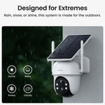 aosu D1 Classic Wireless Security Camera System - 4-Cam Kit, Solar Powered, Outdoor
