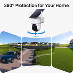 aosu D1 Classic Wireless Security Camera System - 4-Cam Kit, Solar Powered, Outdoor