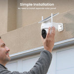 aosu D1 Classic Wireless Security Camera System - 4-Cam Kit, Solar Powered, Outdoor