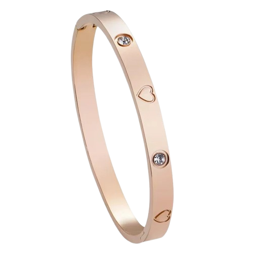 Greenmowers Unisex Stainless Steel Bangle Bracelet – Elegant Couple Style